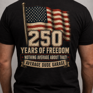 American flag celebrating 250 yrs